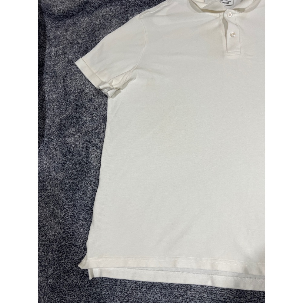 Nike Sportswear Mens XXL White Pique Polo Shirt Embroidered Logo Short Sleeve - Picture 7 of 14